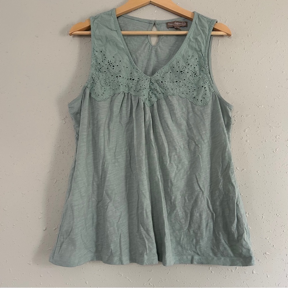 🦋 Victory Outfitters Mint Sleeveless Blouse Casual Comfy XXL